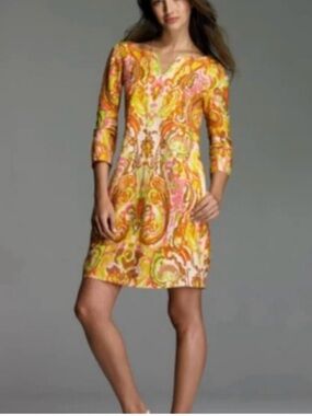 J.Crew Vintage Antonia Retro Paisley Dress 8 FANTASTIC CONDITION